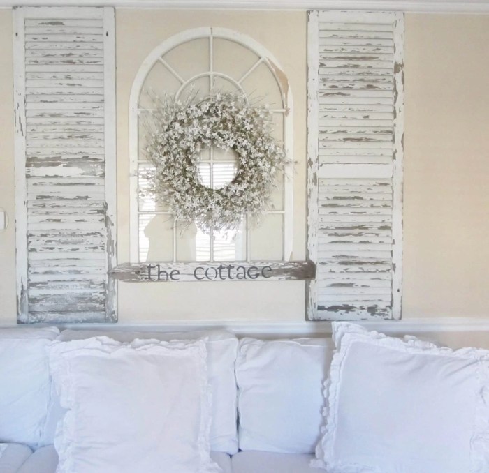 How to decorate old window shutters