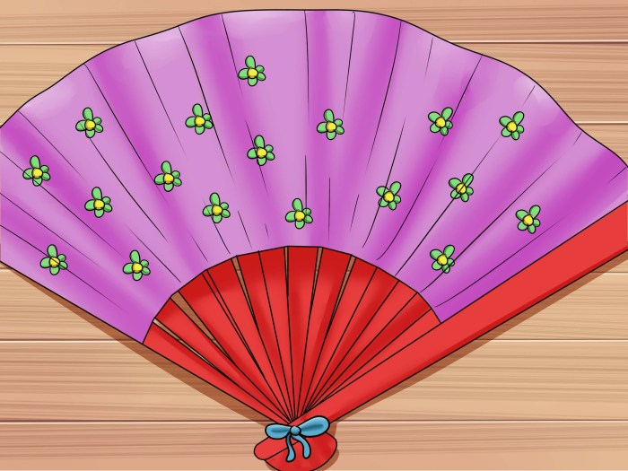 How to make a fan decoration