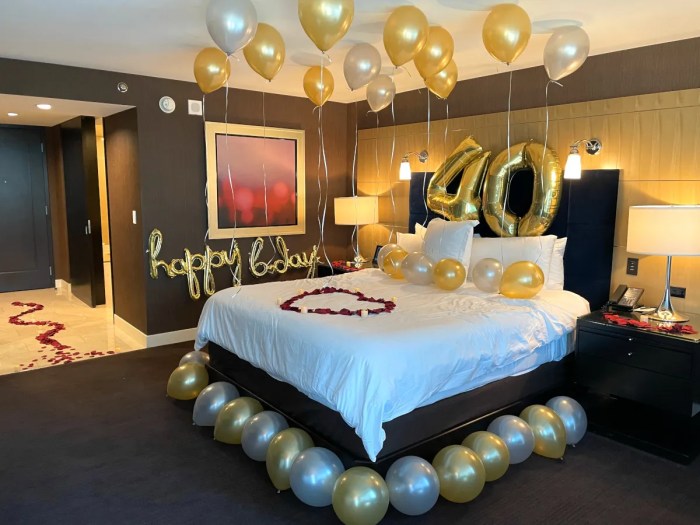 How to decorate hotel room for birthday