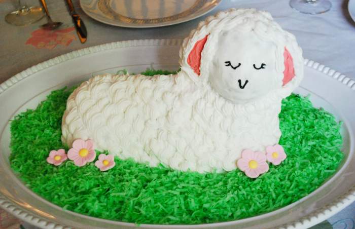 How to make a sheep cake decoration