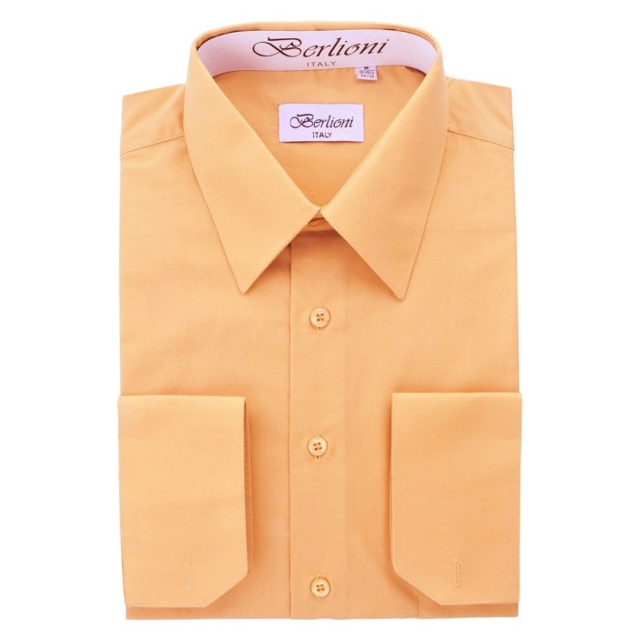 Peach dress shirt for men