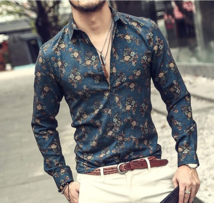 Mens dress shirts floral